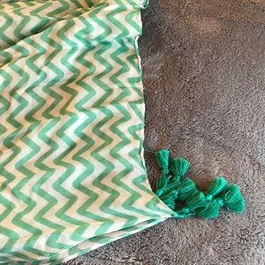 Chevron Scarf with Tassels
